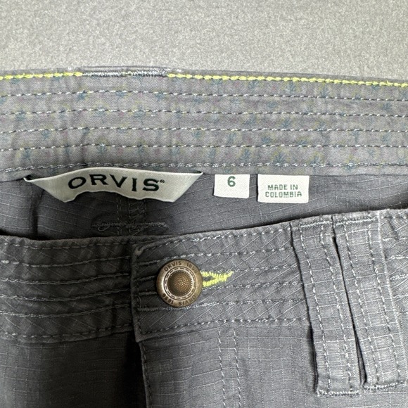 Orvis Pants Womens 6 (28x27) Stretch Outdoor Crop Capri Ripstop Hiking‎ Roll Up - Picture 8 of 13